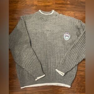 I.O.U Mock Neck Grey Sweater Size M